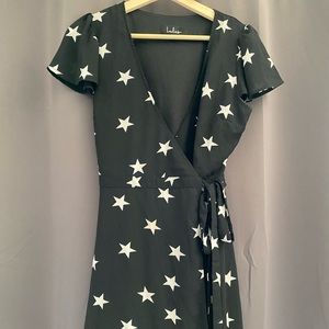Star wrap dress